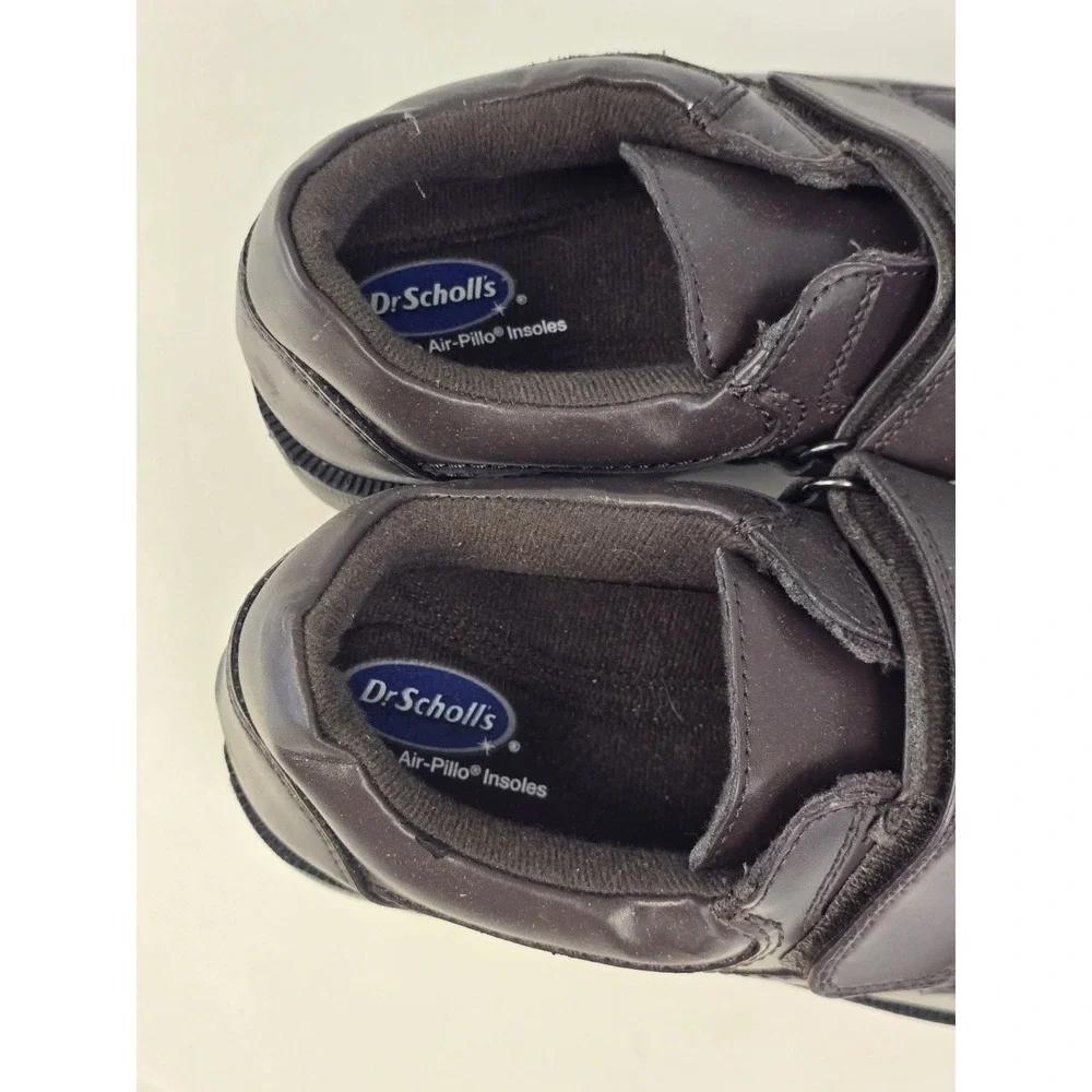 Dr Scholls Mens 9 D Double Air Pillo Hook & Loop Comfort Shoes Brown 478-04‎